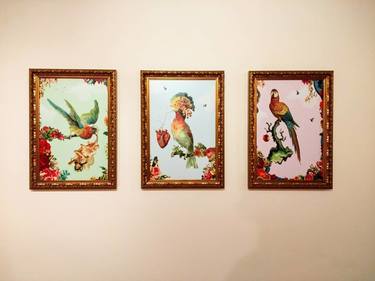 TRIPTYCH BIRDS - Limited Edition of 10 thumb