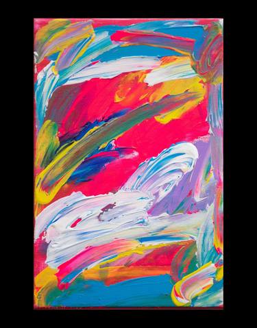 Original Abstract Expressionism Abstract Paintings by M Mystery Artist