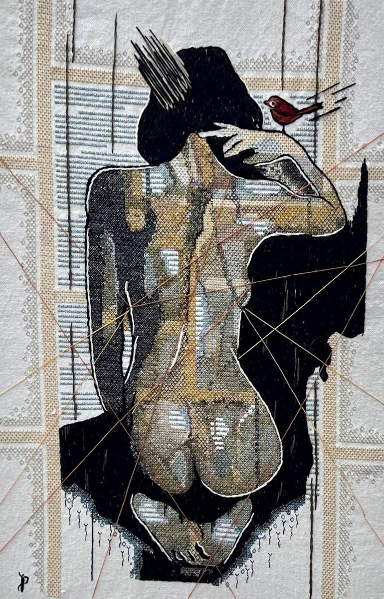 NUDE AESTHETICS PB/NA-45 Painting by Puja Bhakoo | Saatchi Art