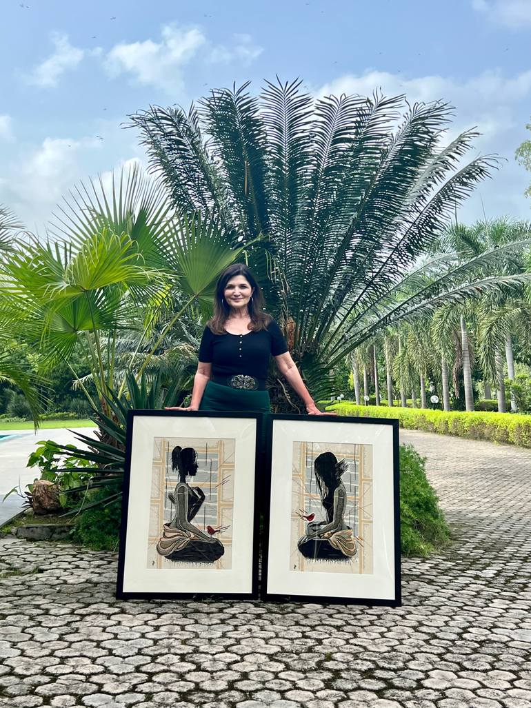 Original Abstract Expressionism Abstract Painting by Puja Bhakoo