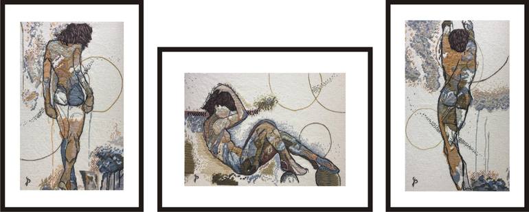 Original Abstract Expressionism Nude Painting by Puja Bhakoo