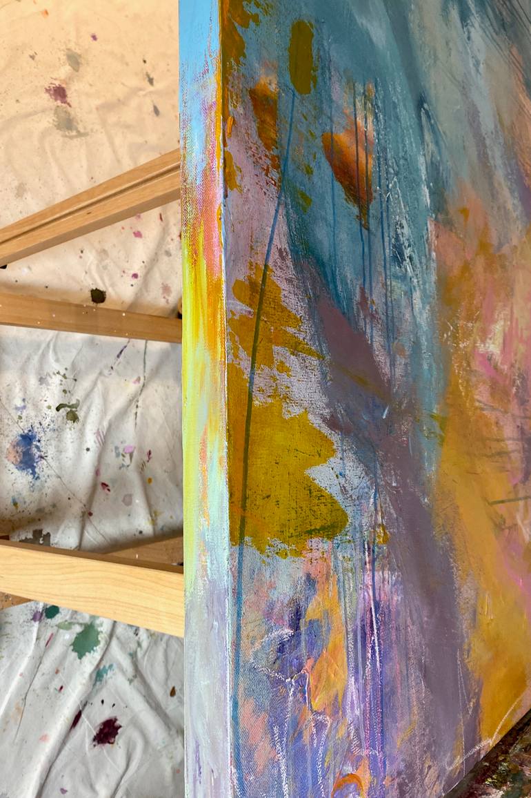 Original Abstract Expressionism Abstract Painting by Kathleen Funk