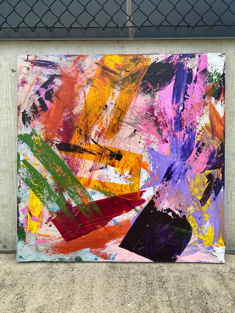 Original Abstract Expressionism Abstract Painting by Kathleen Funk