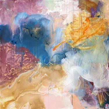 Original Abstract Expressionism Abstract Painting by Kathleen Funk