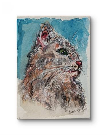 Original Abstract Expressionism Animal Painting by Suprava Swain