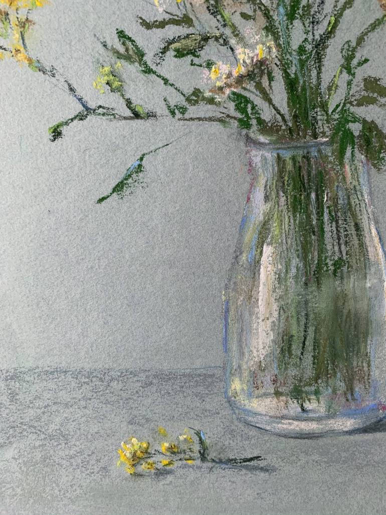 Original Abstract Expressionism Floral Drawing by Tatsiana Ilyina