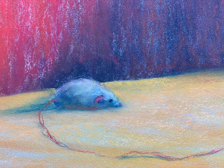 Original Expressionism Cats Drawing by Tatsiana Ilyina