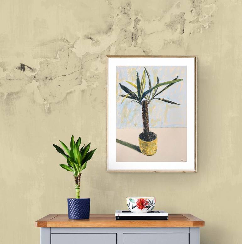 Original Art Deco Floral Drawing by Tatsiana Ilyina