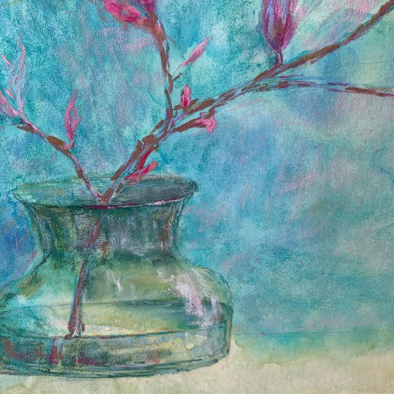 Original Expressionism Floral Drawing by Tatsiana Ilyina