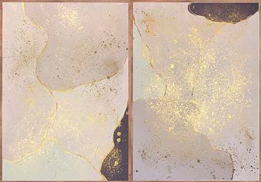 Diptych "Golden splashes" thumb