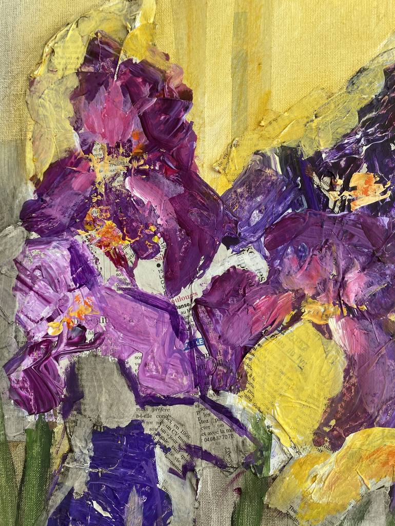 Original Fine Art Floral Painting by Florence Maraine