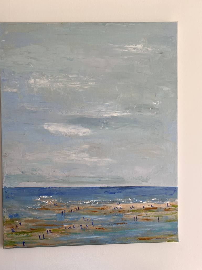 Original Expressionism Seascape Painting by Florence Maraine