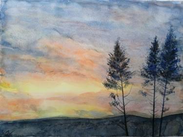 Original Impressionism Landscape Painting by Jan Vogo