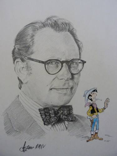 Original Portrait Drawing by Sergio Zamorano