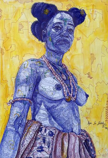 Original Figurative Culture Paintings by Efua Enchill