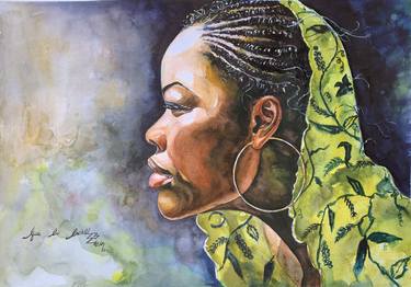 Original Portrait Painting by Efua Enchill