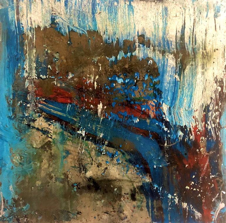 Original Contemporary Abstract Painting by Steve Chivalry