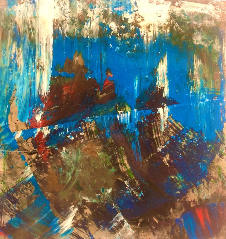 Original Contemporary Abstract Painting by Steve Chivalry