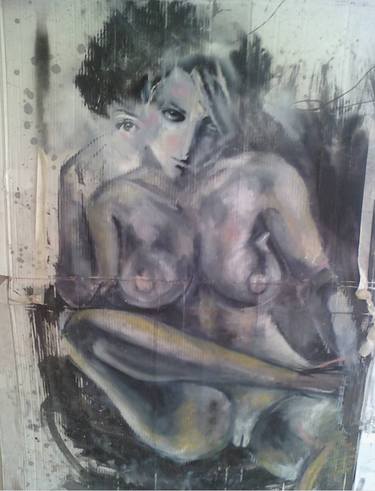 Print of Street Art Nude Paintings by Steve Chivalry