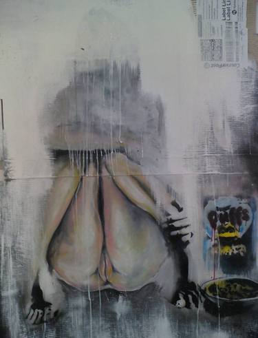 Print of Street Art Nude Paintings by Steve Chivalry