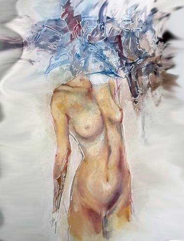 Original Figurative Nude Paintings by Steve Chivalry