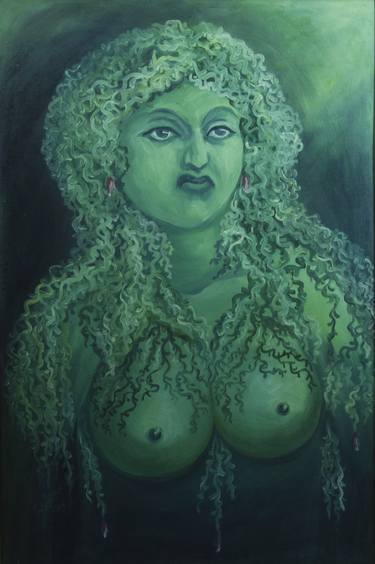 Original Abstract Portrait Paintings by Swapan Kumar Sarkar