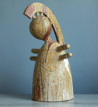 Ceramic decorative sculpture "Shaman" thumb