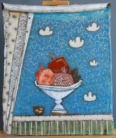 Ceramic panel "The color of pomegranate" thumb