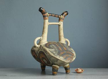 Decorative sculptural vessel  "Ne-kak-butl -1" ("Not-like-bottle - 1") thumb