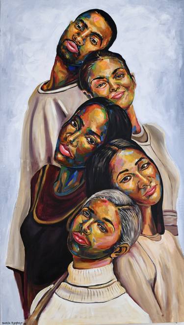 Original Contemporary Love Paintings by Damola Ayegbayo