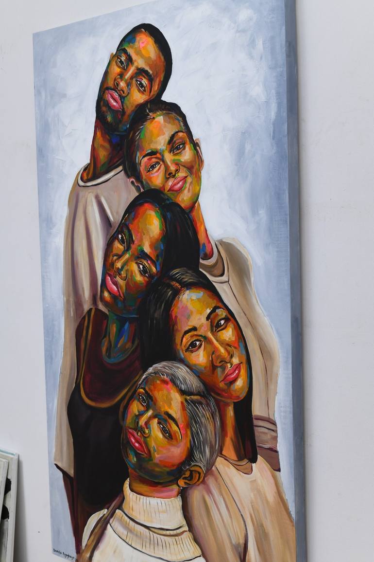 Original Contemporary Love Painting by Damola Ayegbayo