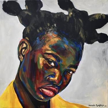 Original Portrait Paintings by Damola Ayegbayo