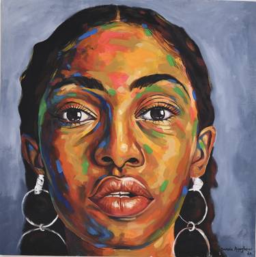 Print of Portrait Paintings by Damola Ayegbayo