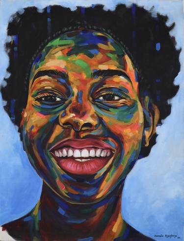 Original Portrait Paintings by Damola Ayegbayo