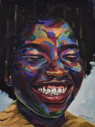 Original Portrait Paintings by Damola Ayegbayo