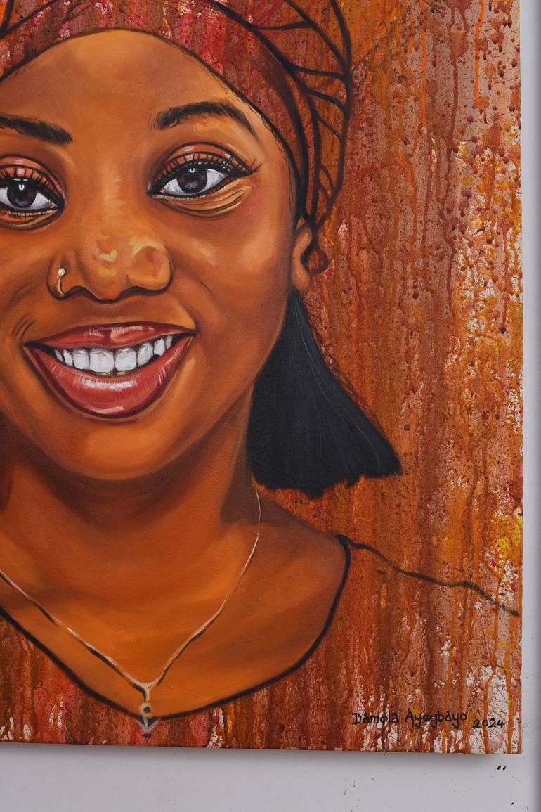 Original Abstract Expressionism Women Painting by Damola Ayegbayo