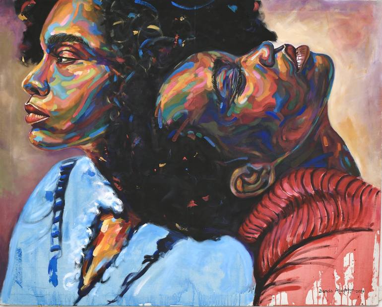 Original Contemporary Women Paintings by Damola Ayegbayo