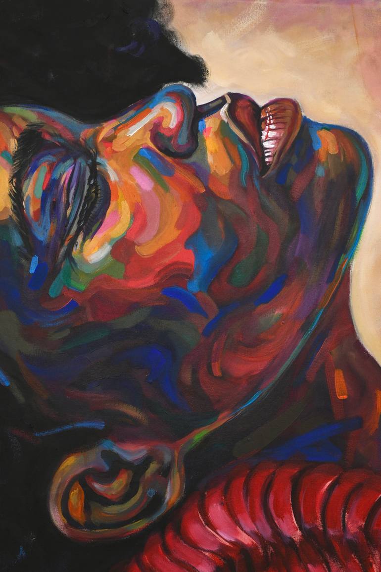 Original Contemporary Women Painting by Damola Ayegbayo