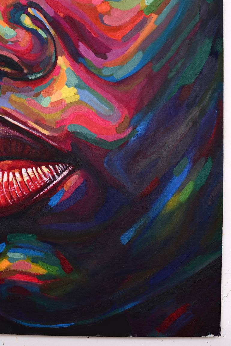 Original Art Deco People Painting by Damola Ayegbayo