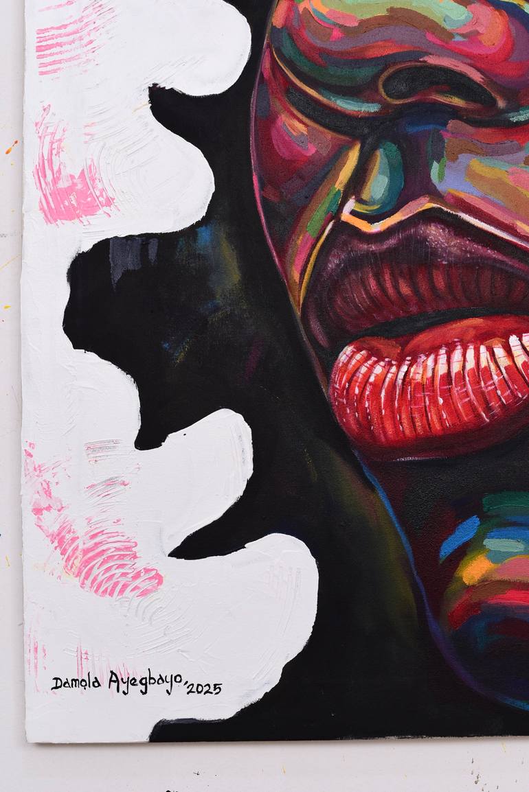 Original Art Deco People Painting by Damola Ayegbayo