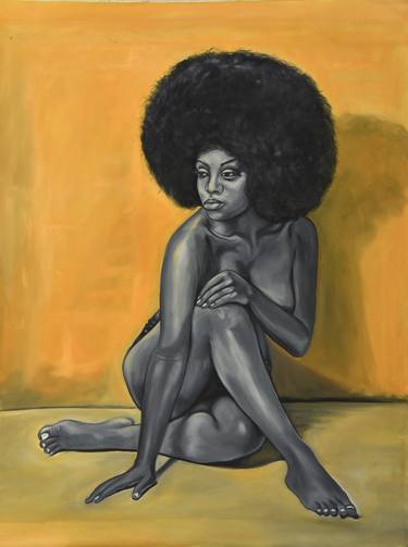 Print of Women Paintings by Damola Ayegbayo