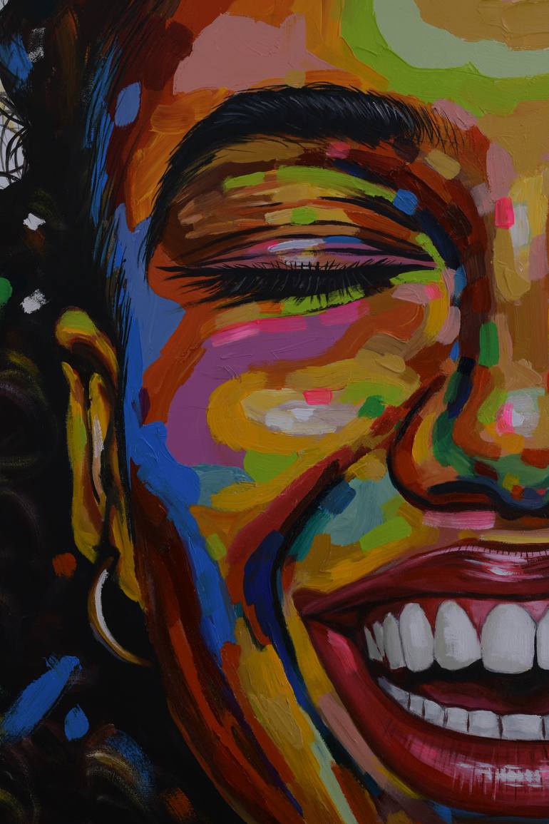 Original Art Deco People Painting by Damola Ayegbayo