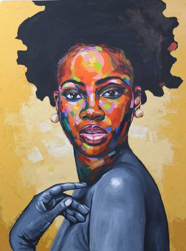 Print of Portrait Paintings by Damola Ayegbayo