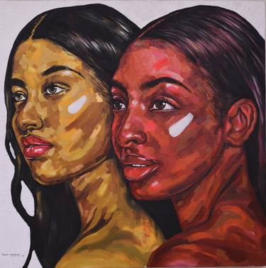 Saatchi Art Artist Damola Ayegbayo; Painting, “Strength in diversity 3” #art