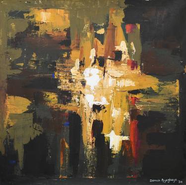 Original Abstract Expressionism Abstract Paintings by Damola Ayegbayo