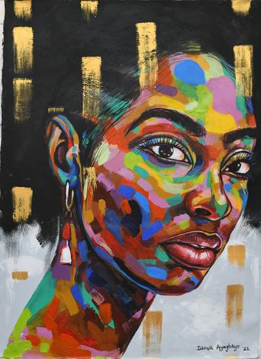 Print of Portrait Paintings by Damola Ayegbayo