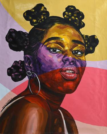Saatchi Art Artist Damola Ayegbayo; Painting, “The Other Side 4” #art