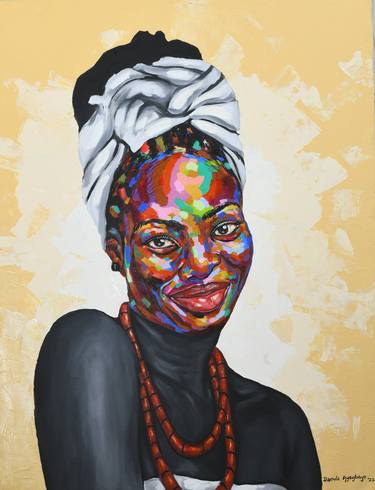 Original Portrait Paintings by Damola Ayegbayo