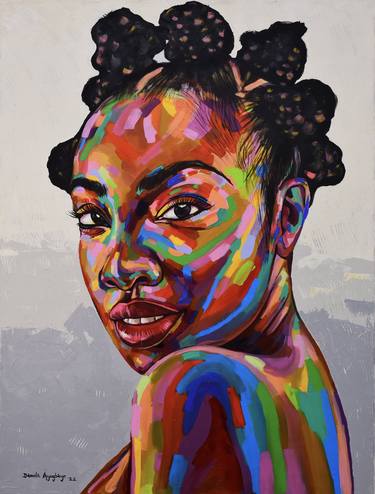 Print of Conceptual Portrait Paintings by Damola Ayegbayo