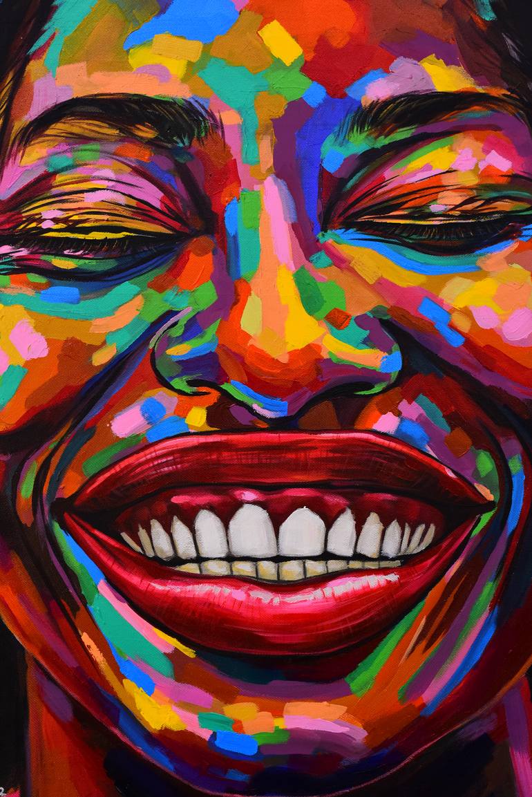 Original Art Deco People Painting by Damola Ayegbayo